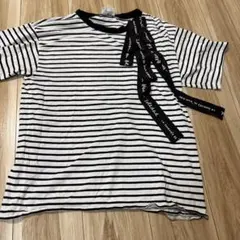 LANVIN en Bleu ボーダー Tシャツ リボンのサムネイル
