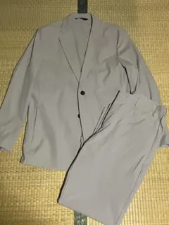 ユニクロ　Theory 感動ジャケット　セットアップ　ライトグレー