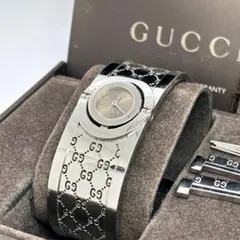 新品電池 稼働 箱付き GUCCI GG トワール バングルウォッチ QZ - メルカリ