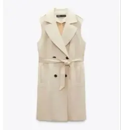 ZARA ZARA　ロングフェイクスエードベスト