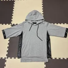 COMME CA ISM 半袖パーカー グレー M