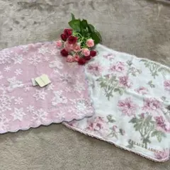 【新品、未使用】ローラアシュレイ　ハンカチ2枚セット　まとめ売り　ピンク