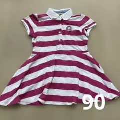 TOMMY HILFIGER ボーダー ポロワンピース 92cmのサムネイル