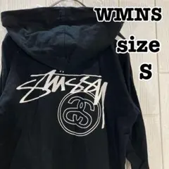 S STUSSY 紺タグ 90s オールドステューシー　パーカー ブラックのサムネイル