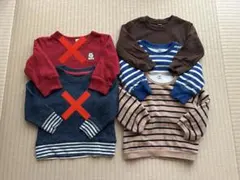 裏起毛トレーナー　3点セット　80