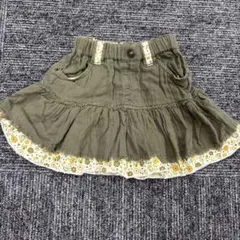 花柄 フリル付きスカート110センチのサムネイル