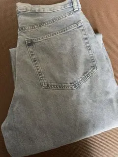 GU バレルレッグジーンズ ライトブルー