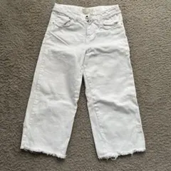 ZARA⭐︎キッズ⭐︎ホワイトデニム⭐︎パンツ⭐︎128㎝