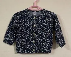 プチバトー　花柄　カーディガン　80サイズ