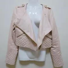 ライダースジャケット　ピンク　MISCH