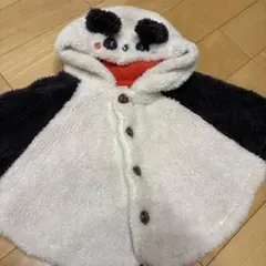 パンダポンチョ　コート　80.90 kids zoo