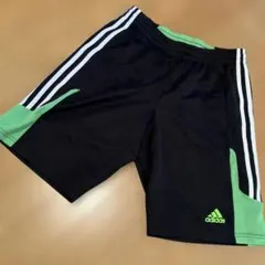 adidas ハーフパンツ メンズM 黒/緑
