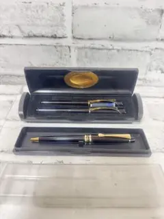 Q192ケース入りピエール・カルダン 万年筆・ボールペン3本セット