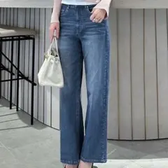 KOBE LETTUCE 岡部あゆみさんコラボ　ワイドストレートデニムパンツのサムネイル