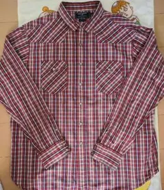 90s POLO SPORT ウエスタンシャツ XXL 赤チェック