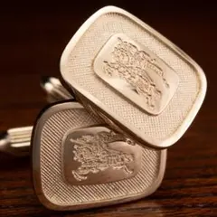 【英国王室御用達】 バーバリー シルバー925 Burberry カフリンクス