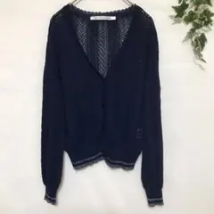 【レイカズンフェバリ】　カーディガン　トップス　長袖　ショート丈　カジュアルのサムネイル