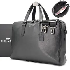 未使用保管品✨COACH ベケット ブリーフケース A4&PC可 レザー 黒