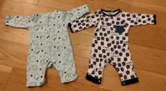動物柄ロンパース 2点セット