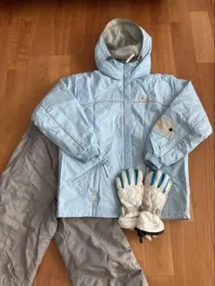 ellesseスキーウェア上下セットMサイズとphenixグローブ