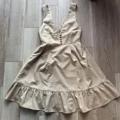 axes famme アクシーズファム　ベージュ ジャンパースカート