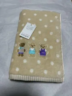 ウチノ♡ハッピードットベア♡バスタオル♡のサムネイル