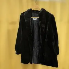 SAGA MINK ブラックファーコート
