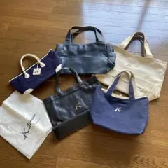 キタムラトートバッグ 6点セット Kの刺繍付き