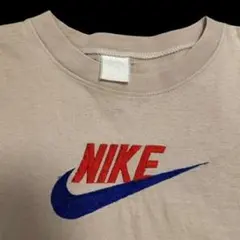 90s USA製 NIKE センターロゴ 刺繍 シングルステッチ ヴィンテージ