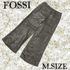 036〚FOSSI フォッシー〛ワイドパンツ ダークグレー Mサイズのサムネイル