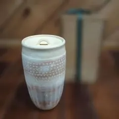 茶道具 志野 細長水指 春清造 茶道具 志野 細長水指 春清造 | Mercari