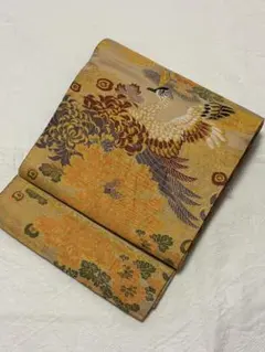 アンティーク 正絹 金糸 銀糸 丸帯 両面全通③