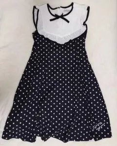 未使用品mezzo piano juniorフリルヨークドッキングワンピース