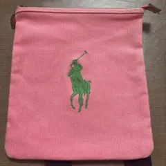 Ralph Lauren キャンバス ショルダーバッグ ピンクのサムネイル