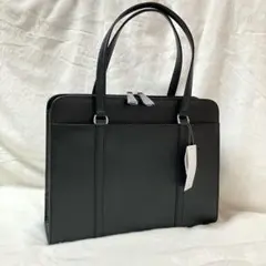 新品　アオキ　AOKI ビジネスバッグ ブラック　合成皮革製 A4サイズ