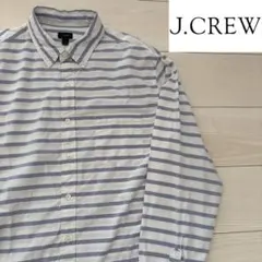 J.CREW 長袖　ボタンダウン　ボーダー　シャツ　Lサイズ　ジェイクルーのサムネイル