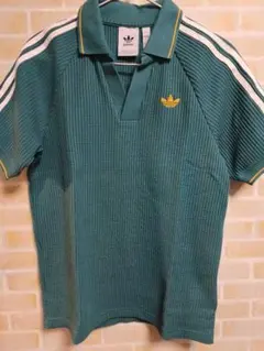 adidas　アディダス　ポロシャツ　グリーン　古着