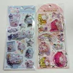 サンリオ/Sanrio/キラキラカプセルシール/ウォーターインシール/2枚セット