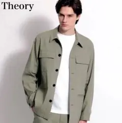 【美品】Theory セオリー ミリタリージャケット カーキ M 現行タグ