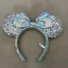 ミッキー耳型カチューシャ（ラメ付き）