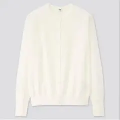 【UNIQLO】UVカットスーピマコットンクルーネックカーディガン（長袖）