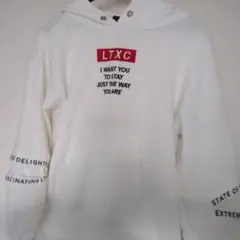 LTXC フード付きパーカー ホワイトのサムネイル