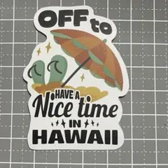 【MMM-22】防水ステッカー ハワイ Hawaii アメリカ 旅行 ビーチ 海