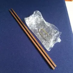 お値下げ。金属箸 1膳　17.5センチほど（未使用品）U字型金具付きのサムネイル