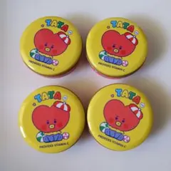 BT21 TATA 丸型缶ケース 4個セット