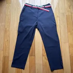 TOMMY HILFIGERトミーヒルフィガー　ネイビー パンツ ベルト付きのサムネイル