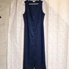 ベネトン　BENETTON　ジャンバースカートロング　ウール　ヴィンテージ