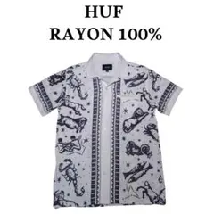 HUF 星座総柄オープンカラーシャツ ハフ 全面プリント レーヨン100%のサムネイル