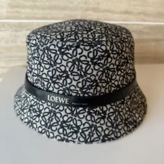 LOEWE ロエベ ラフィア カーフ バケットハット 黒色 59サイズ - メルカリ