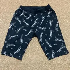 RADCUSTOMラッドカスタム ギター　総柄　黒　ハーフパンツ　150cm